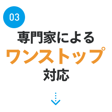 03.専門家によるワンストップ対応